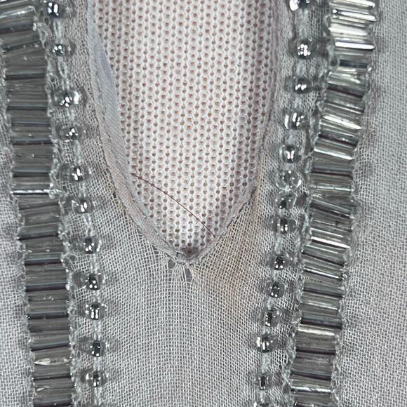 Belle Badgley Mischka Women’s Viscose Ombré Beaded Cocktail Party Dress size 10 - Picture 6 of 15